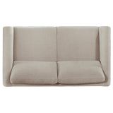  Coaster Furniture Islington 511102 Fabric Upholstered Panel Arm Loveseat - Taupe IMAGE 7