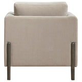 Coaster Furniture Islington 511103 Fabric Upholstered Panel Arm Accent Chair - Taupe IMAGE 4