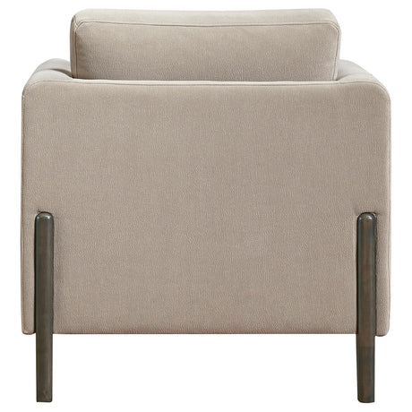  Coaster Furniture Islington 511103 Fabric Upholstered Panel Arm Accent Chair - Taupe IMAGE 4