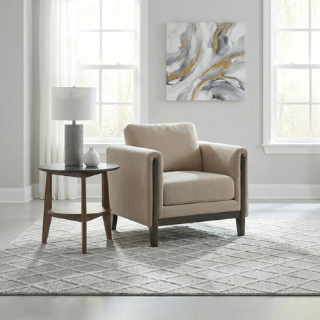  Coaster Furniture Islington 511103 Fabric Upholstered Panel Arm Accent Chair - Taupe IMAGE 5