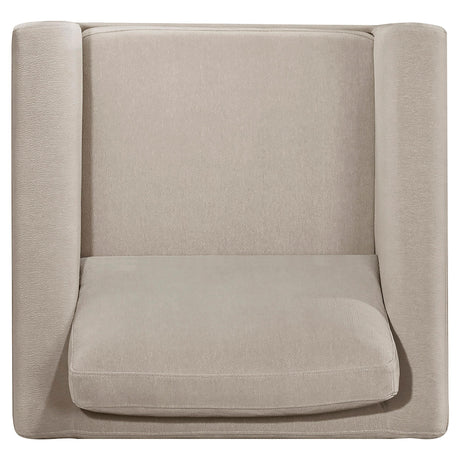 Coaster Furniture Islington 511103 Fabric Upholstered Panel Arm Accent Chair - Taupe IMAGE 7