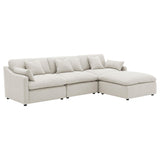  Coaster Furniture Hobson 551451-SETB 4-piece Upholstered Modular Sectional Sofa - Ivory IMAGE 1