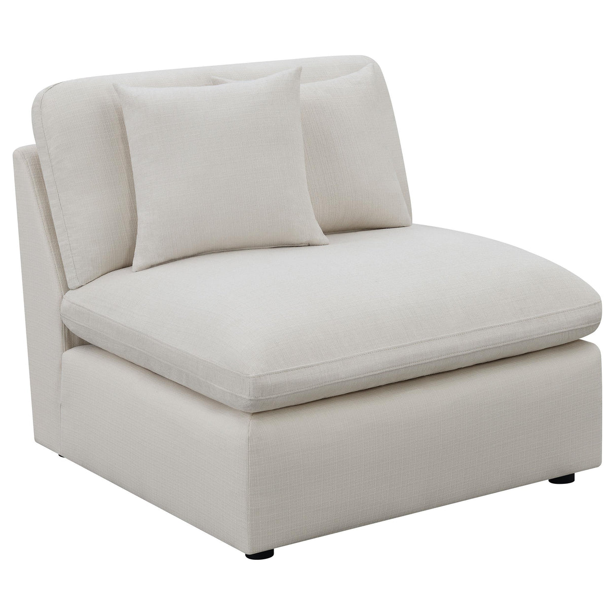 Coaster Furniture Hobson 551451-SETB 4-piece Upholstered Modular Sectional Sofa - Ivory IMAGE 3