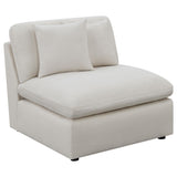  Coaster Furniture Hobson 551451-SETB 4-piece Upholstered Modular Sectional Sofa - Ivory IMAGE 3