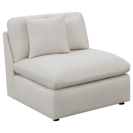 Coaster Furniture Hobson 551451-SETB 4-piece Upholstered Modular Sectional Sofa - Ivory IMAGE 3