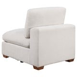  Coaster Furniture Lakeview 551461 Upholstered Armless Chair - Ivory IMAGE 2