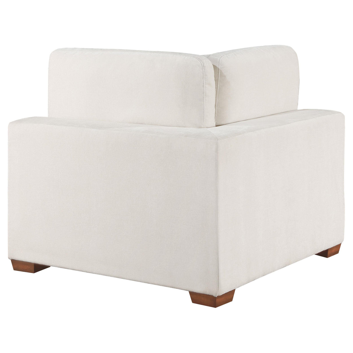  Coaster Furniture Lakeview 551462 Upholstered Corner Chair - Ivory IMAGE 2
