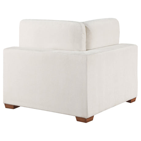  Coaster Furniture Lakeview 551462 Upholstered Corner Chair - Ivory IMAGE 2