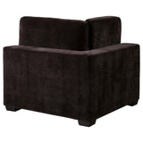 Coaster Furniture Lakeview 551465 Upholstered Corner Chair - Dark Chocolate IMAGE 7