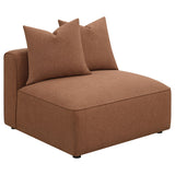  Coaster Furniture Jennifer 551591 Upholstered Armless Chair - Terracotta IMAGE 1