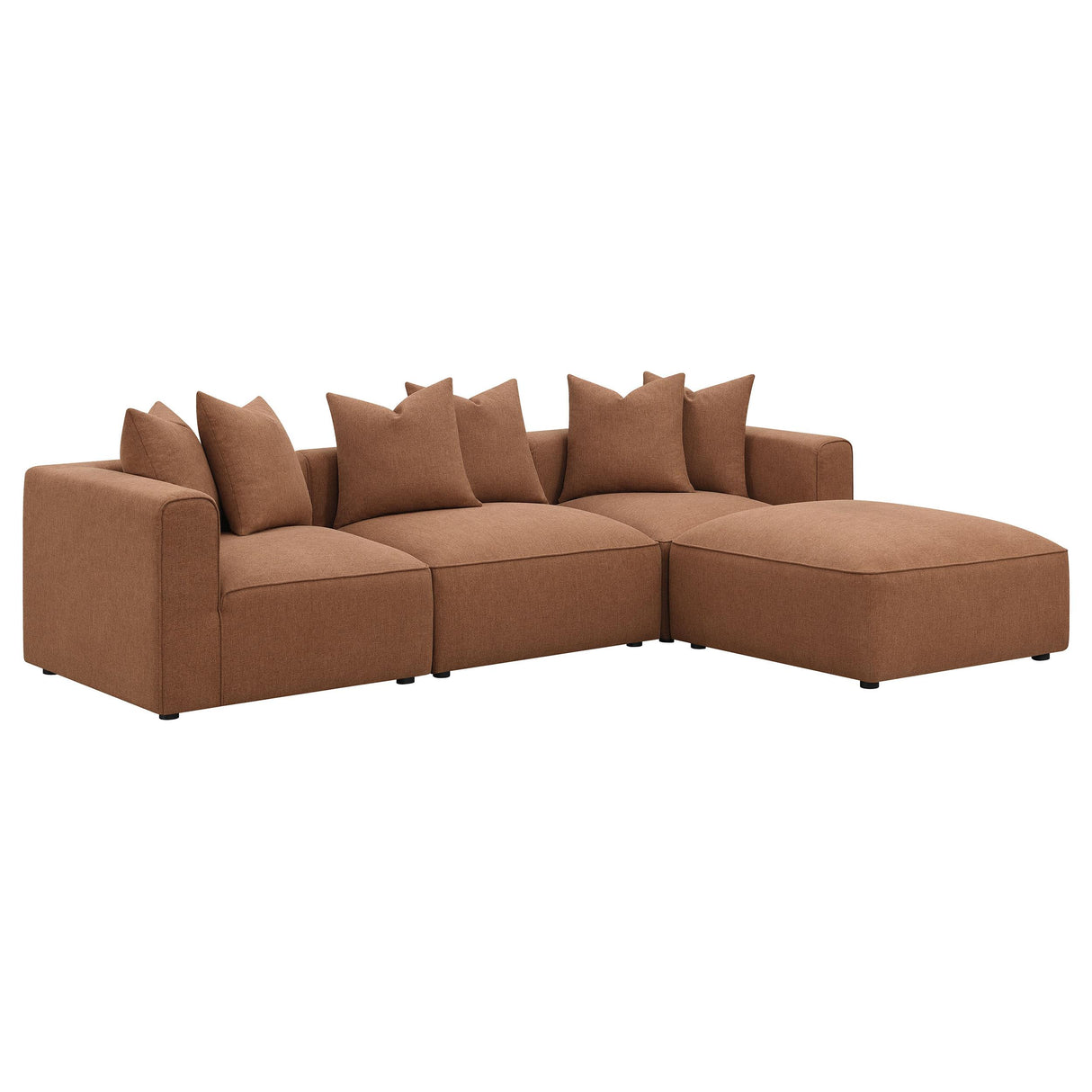  Coaster Furniture Jennifer 551591 Upholstered Armless Chair - Terracotta IMAGE 15