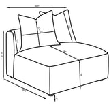  Coaster Furniture Jennifer 551591 Upholstered Armless Chair - Terracotta IMAGE 18