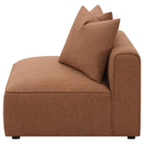  Coaster Furniture Jennifer 551591 Upholstered Armless Chair - Terracotta IMAGE 7