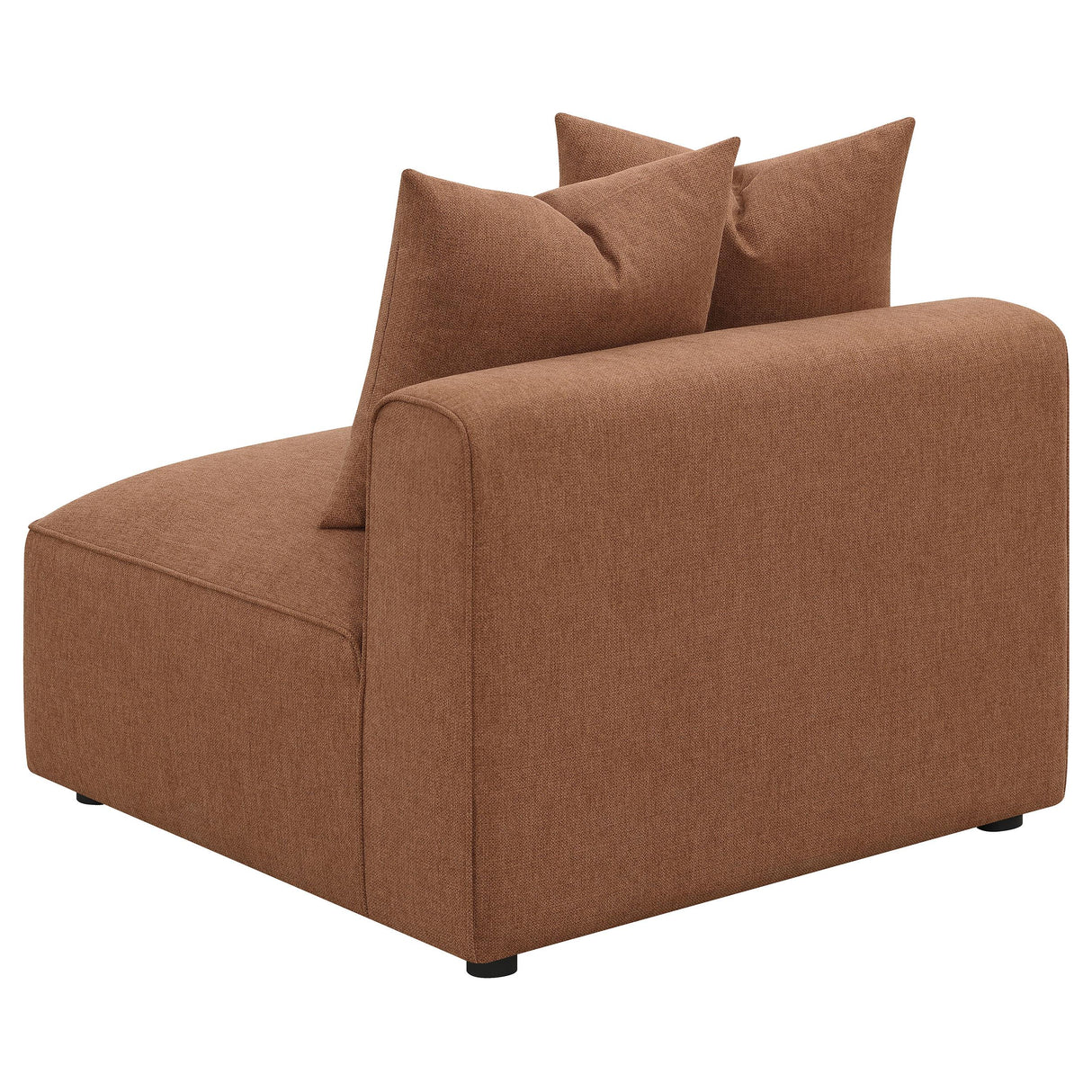  Coaster Furniture Jennifer 551591 Upholstered Armless Chair - Terracotta IMAGE 8