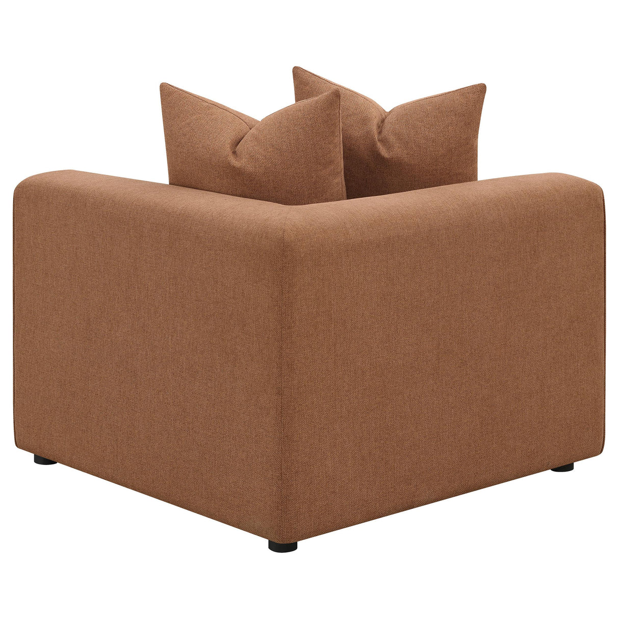  Coaster Furniture Jennifer 551592 Upholstered Corner Chair - Terracotta IMAGE 16