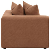  Coaster Furniture Jennifer 551592 Upholstered Corner Chair - Terracotta IMAGE 4