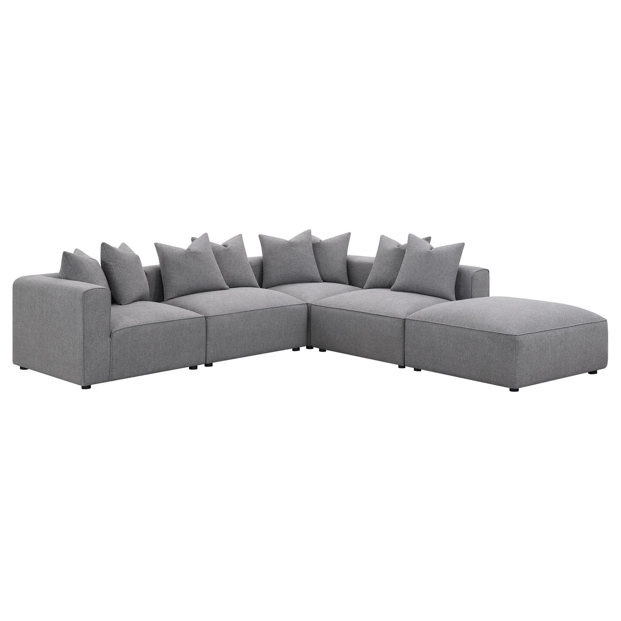  Coaster Furniture Jennifer 551594 Upholstered Armless Chair - Grey IMAGE 10
