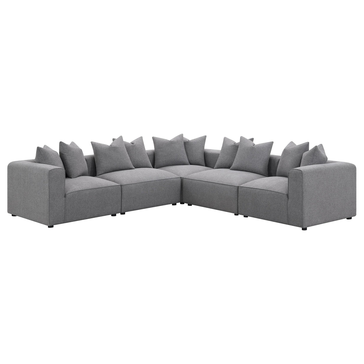  Coaster Furniture Jennifer 551594 Upholstered Armless Chair - Grey IMAGE 11