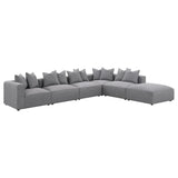  Coaster Furniture Jennifer 551594 Upholstered Armless Chair - Grey IMAGE 13