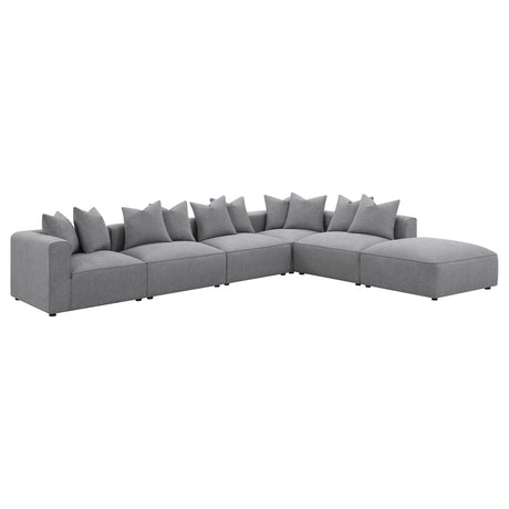  Coaster Furniture Jennifer 551594 Upholstered Armless Chair - Grey IMAGE 13