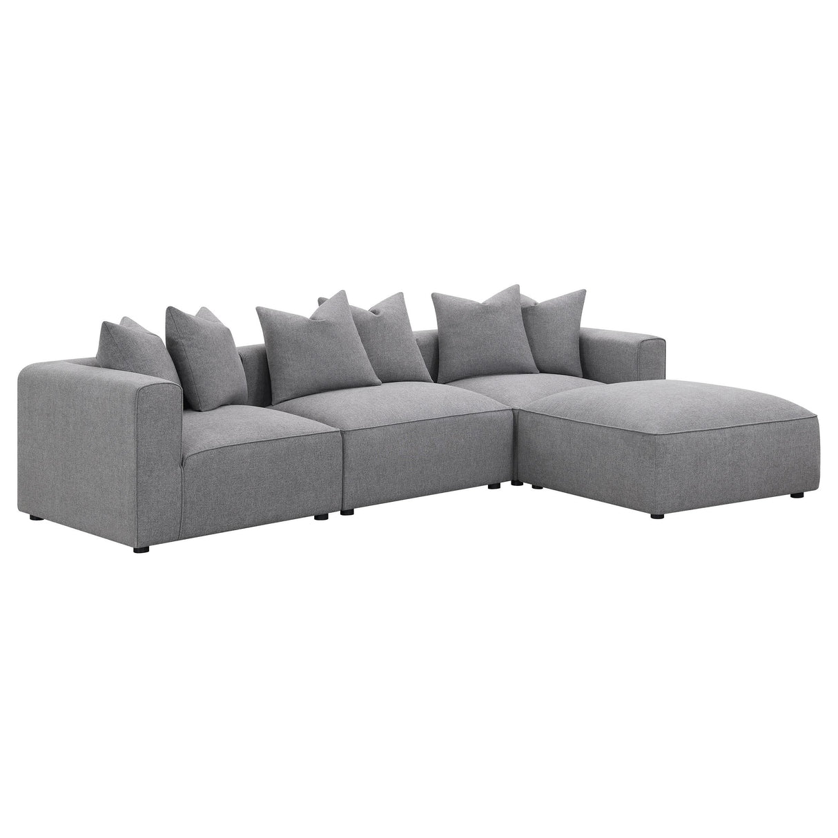  Coaster Furniture Jennifer 551594 Upholstered Armless Chair - Grey IMAGE 15