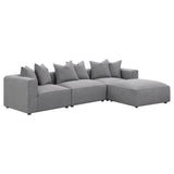  Coaster Furniture Jennifer 551594 Upholstered Armless Chair - Grey IMAGE 15