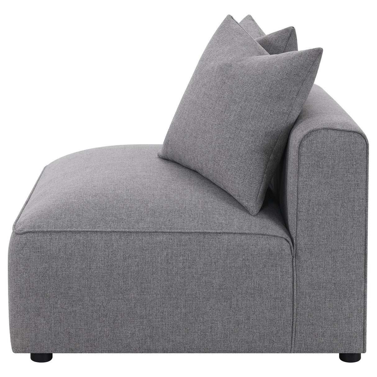  Coaster Furniture Jennifer 551594 Upholstered Armless Chair - Grey IMAGE 7