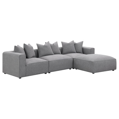  Coaster Furniture Jennifer 551595 Upholstered Corner Chair - Grey IMAGE 11