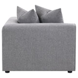  Coaster Furniture Jennifer 551595 Upholstered Corner Chair - Grey IMAGE 5