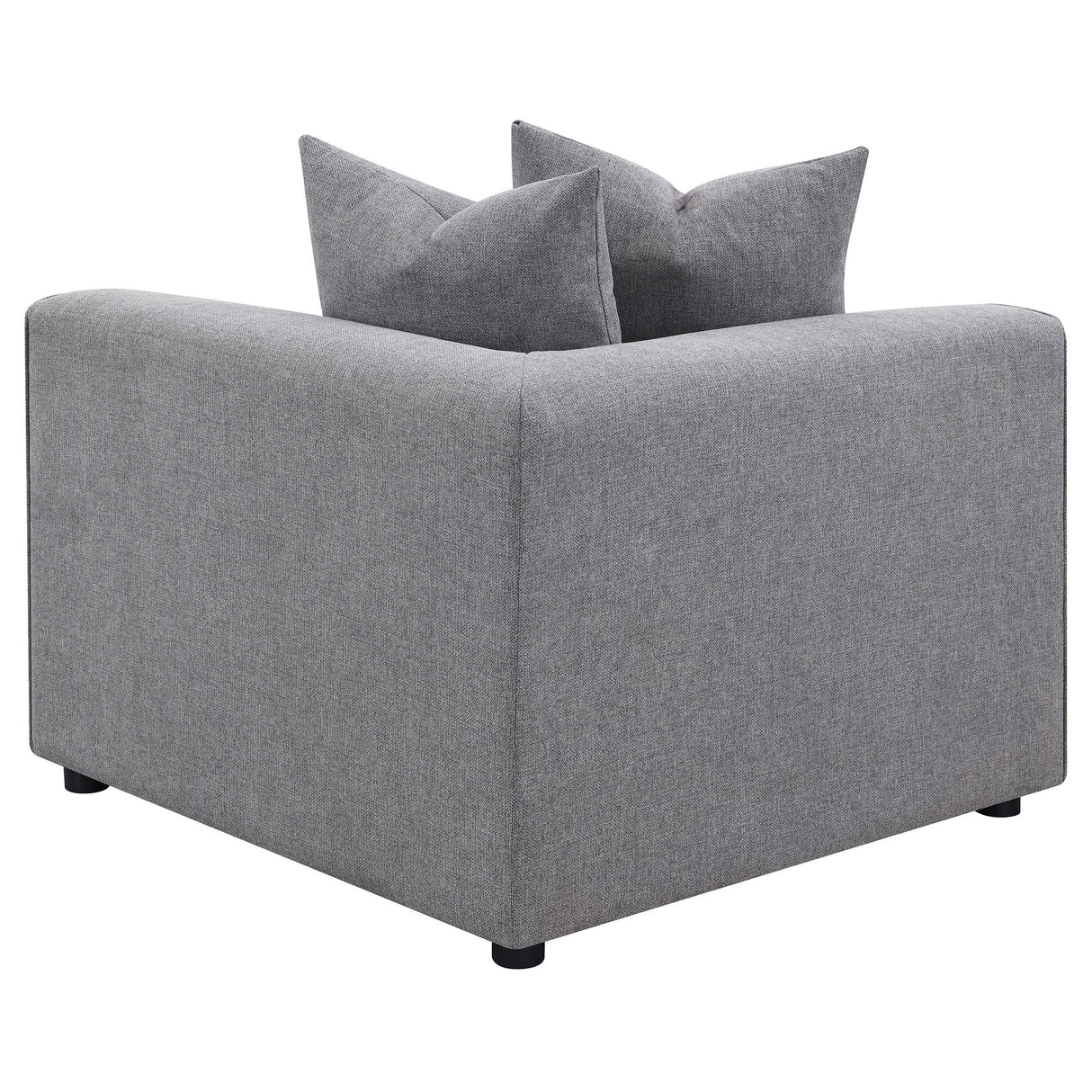  Coaster Furniture Jennifer 551595 Upholstered Corner Chair - Grey IMAGE 6