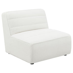  Coaster Furniture Sunny 551621 Upholstered Armless Chair - Natural IMAGE 1