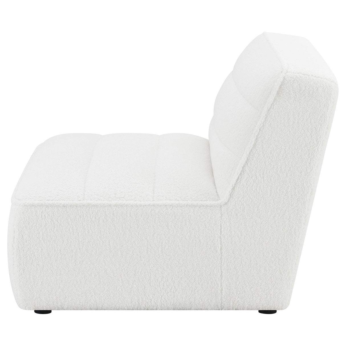  Coaster Furniture Sunny 551621 Upholstered Armless Chair - Natural IMAGE 2
