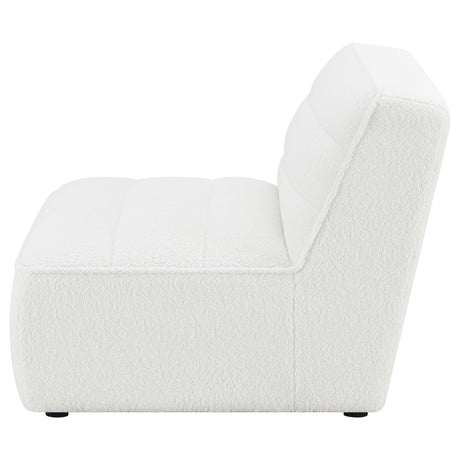  Coaster Furniture Sunny 551621 Upholstered Armless Chair - Natural IMAGE 2