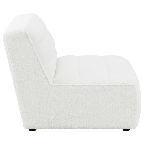  Coaster Furniture Sunny 551621 Upholstered Armless Chair - Natural IMAGE 8