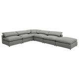  Coaster Furniture Raleigh 551754 Boucle Upholstered Armless Chair - Grey IMAGE 10