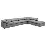  Coaster Furniture Raleigh 551754 Boucle Upholstered Armless Chair - Grey IMAGE 11