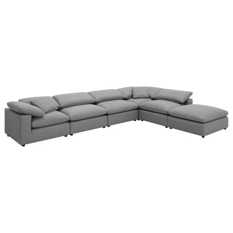  Coaster Furniture Raleigh 551754 Boucle Upholstered Armless Chair - Grey IMAGE 11