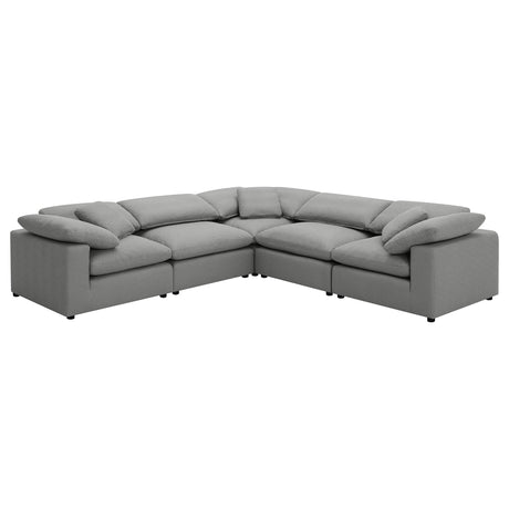  Coaster Furniture Raleigh 551754 Boucle Upholstered Armless Chair - Grey IMAGE 13