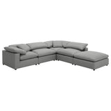  Coaster Furniture Raleigh 551754 Boucle Upholstered Armless Chair - Grey IMAGE 15