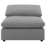  Coaster Furniture Raleigh 551754 Boucle Upholstered Armless Chair - Grey IMAGE 5