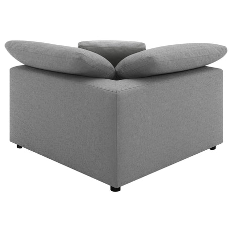  Coaster Furniture Raleigh 551755 Boucle Upholstered Corner Chair - Grey IMAGE 14