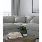  Coaster Furniture Raleigh 551755 Boucle Upholstered Corner Chair - Grey IMAGE 2