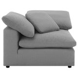  Coaster Furniture Raleigh 551755 Boucle Upholstered Corner Chair - Grey IMAGE 7