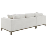  Coaster Furniture Geneva 551777 Boucle Upholstered Sectional Chaise Sofa - Sand IMAGE 12