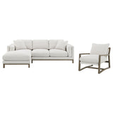  Coaster Furniture Geneva 551777 Boucle Upholstered Sectional Chaise Sofa - Sand IMAGE 13