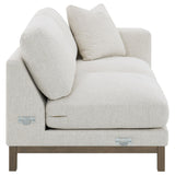  Coaster Furniture Geneva 551777 Boucle Upholstered Sectional Chaise Sofa - Sand IMAGE 20