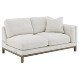  Coaster Furniture Geneva 551777 Boucle Upholstered Sectional Chaise Sofa - Sand IMAGE 3
