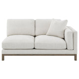 Coaster Furniture Geneva 551777 Boucle Upholstered Sectional Chaise Sofa - Sand IMAGE 6