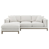  Coaster Furniture Geneva 551777 Boucle Upholstered Sectional Chaise Sofa - Sand IMAGE 7