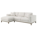 Coaster Furniture Geneva 551777 Boucle Upholstered Sectional Chaise Sofa - Sand IMAGE 9